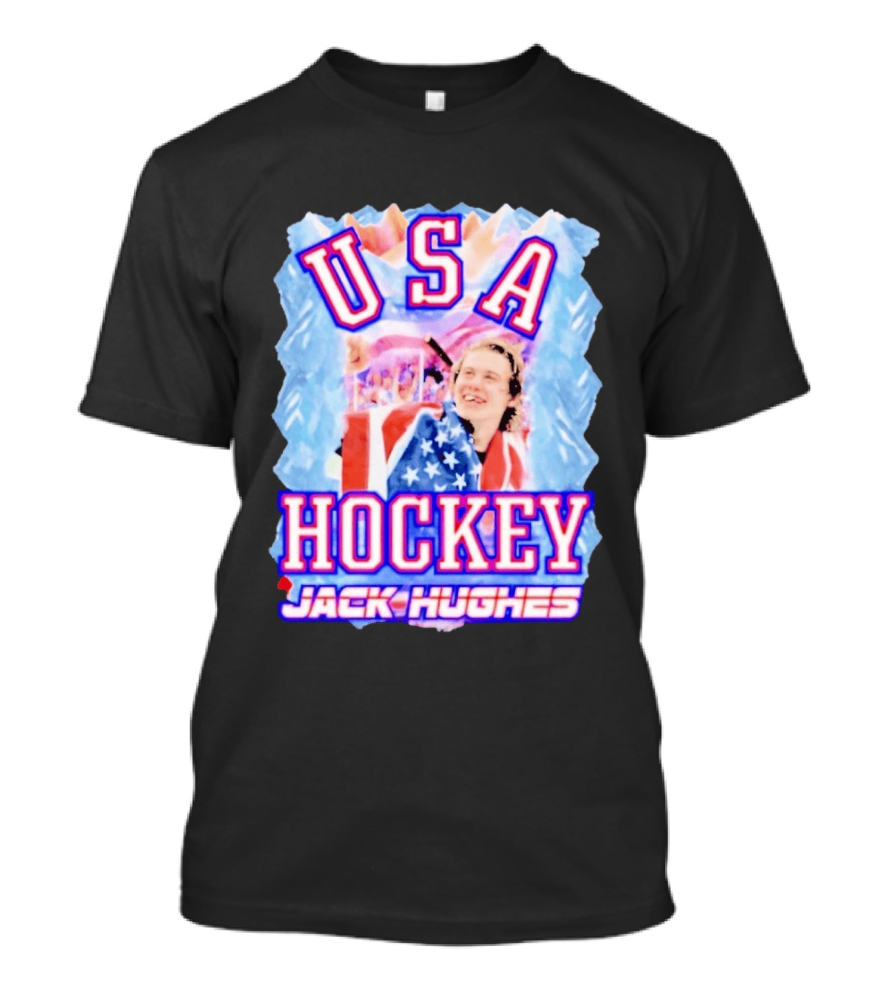 Jack Hughes USA Hockey Celebration 2026 T-Shirt