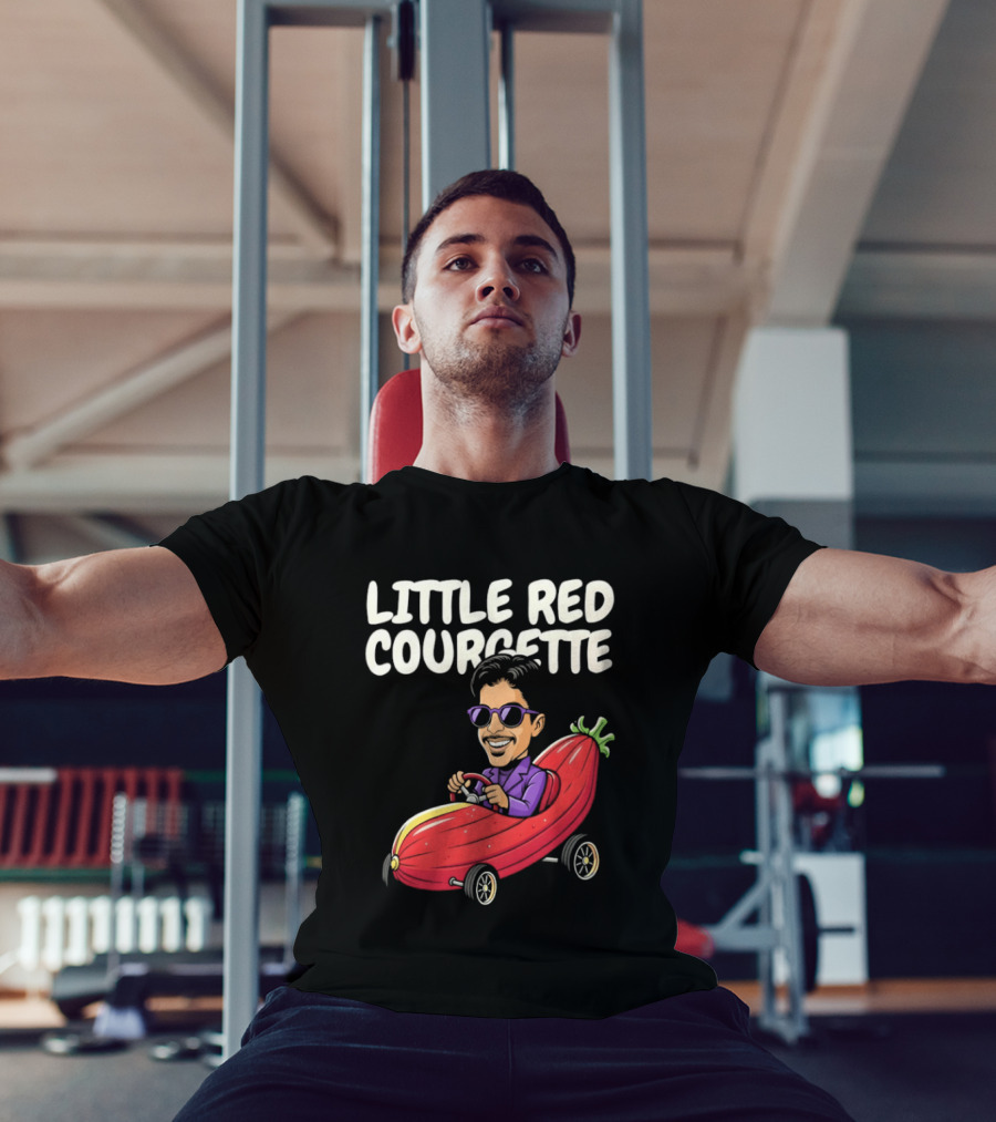 Little Red Courgette Prince Cartoon Funny Car Driving T-Shirt