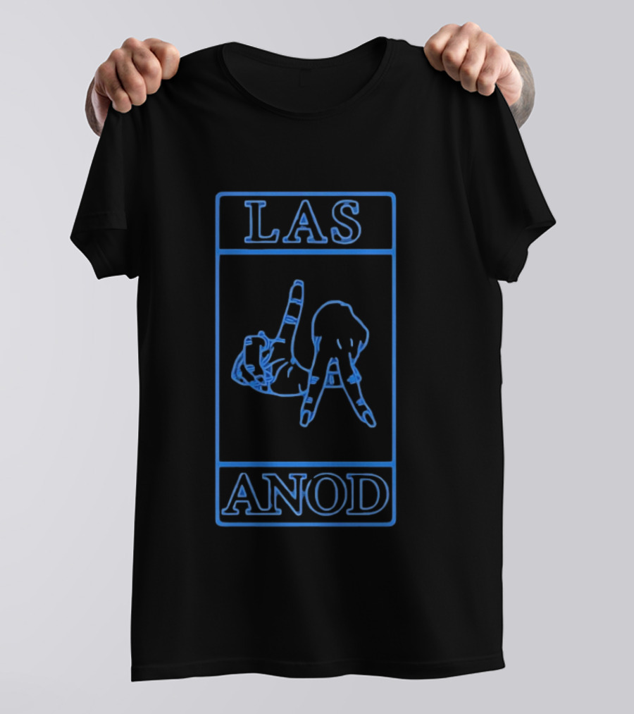 Las Anod Hand Sign Gesture Icon Blue T-Shirt
