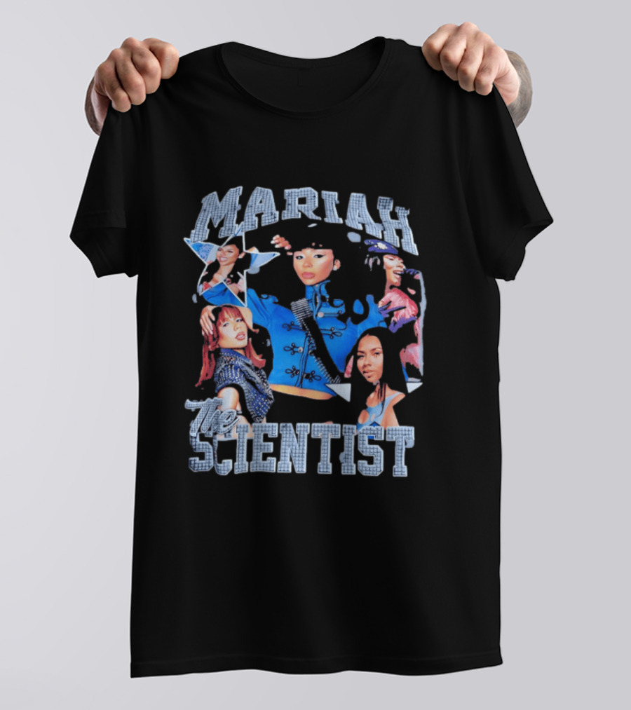 Mariah The Scientist Collage Blue Outfit Fashion T-Shirt