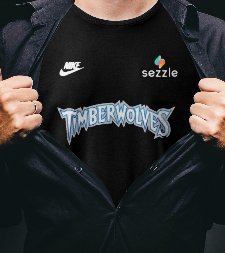 Nike Minnesota Timberwolves Sezzle Black Trees Classic 2026 T-Shirt