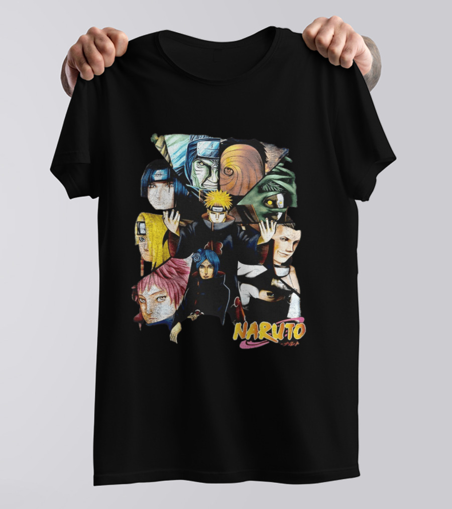 Naruto Akatsuki Collage Characters T-Shirt