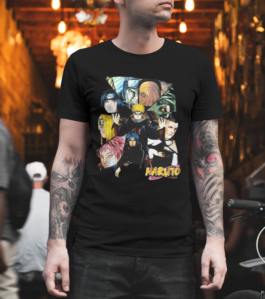 Naruto Akatsuki Collage Characters T-Shirt