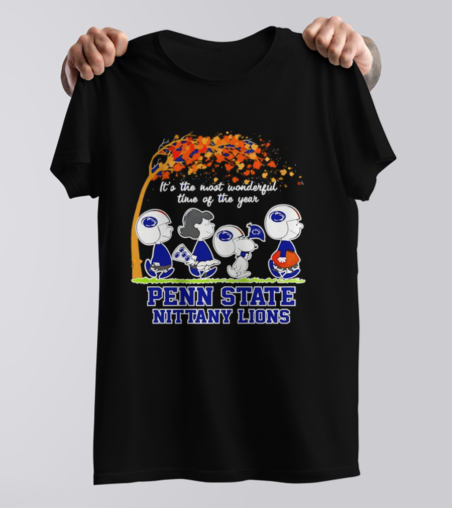 Peanuts It's The Most Wonderful Time Of The Year Penn State Nittany Lions T-Shirt