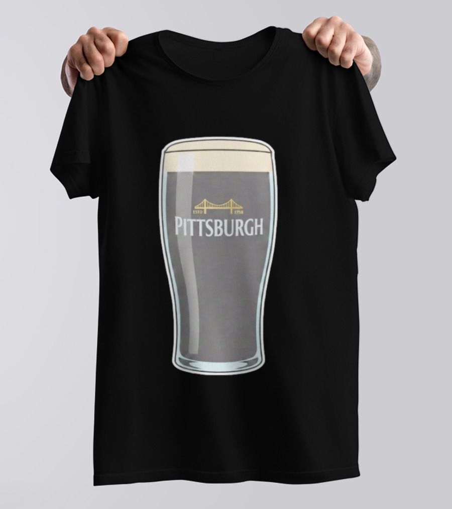 Pittsburgh Stout Beer Estd 1758 Bridge T-Shirt