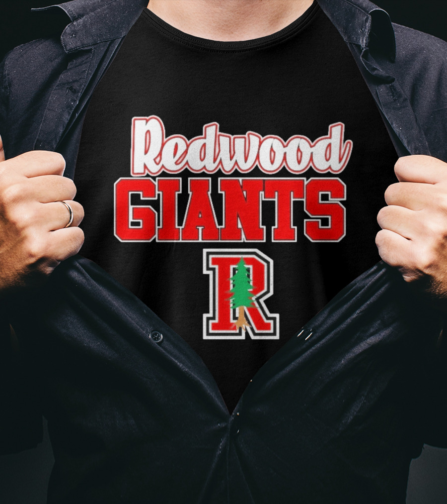 Redwood Giants High School R Tree T-Shirt