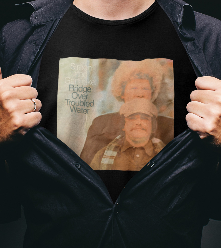 Simon And Garfunkel Bridge Over Troubled Water Album Cover T-Shirt