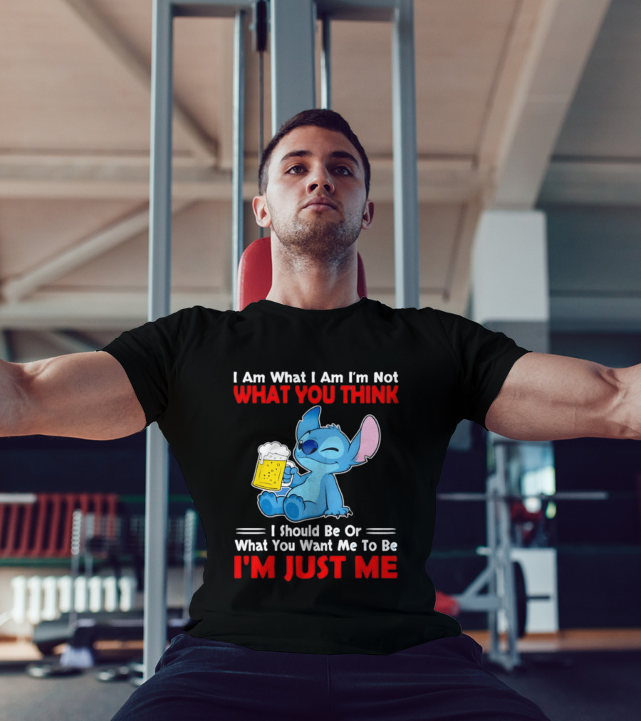 Stitch I Am What I Am I'm Not What You Think I'm Just Me T-Shirt