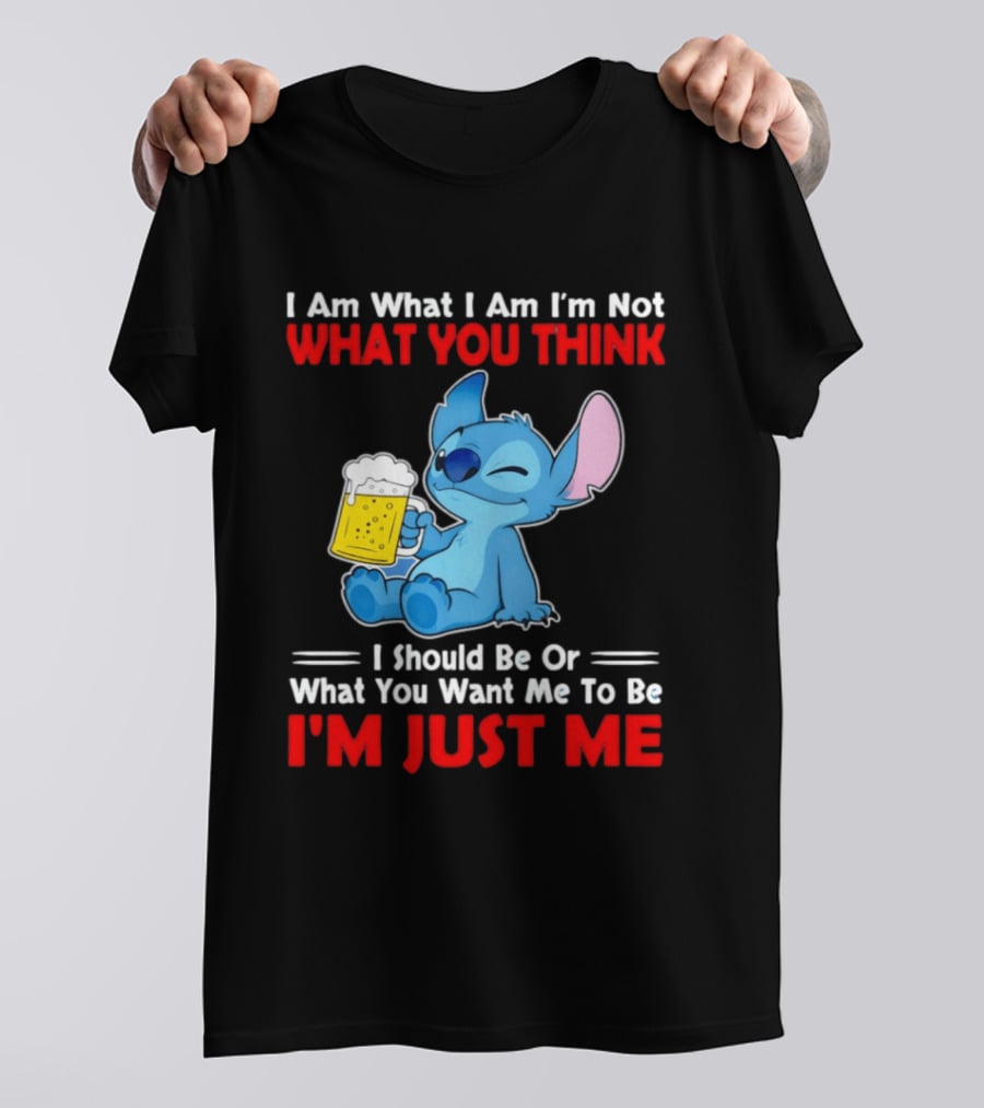 Stitch I Am What I Am I'm Not What You Think I'm Just Me T-Shirt