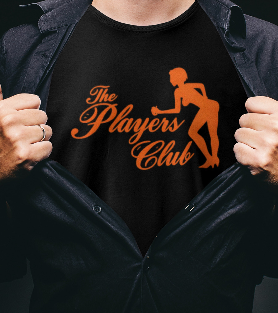 The Players Club Silhouette Retro Script T-Shirt