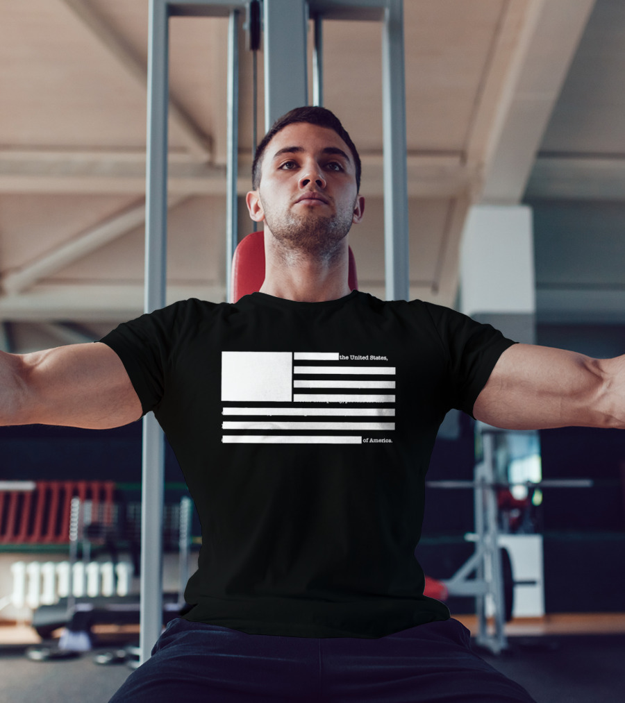 United States Declaration Of Independence Flag T-Shirt