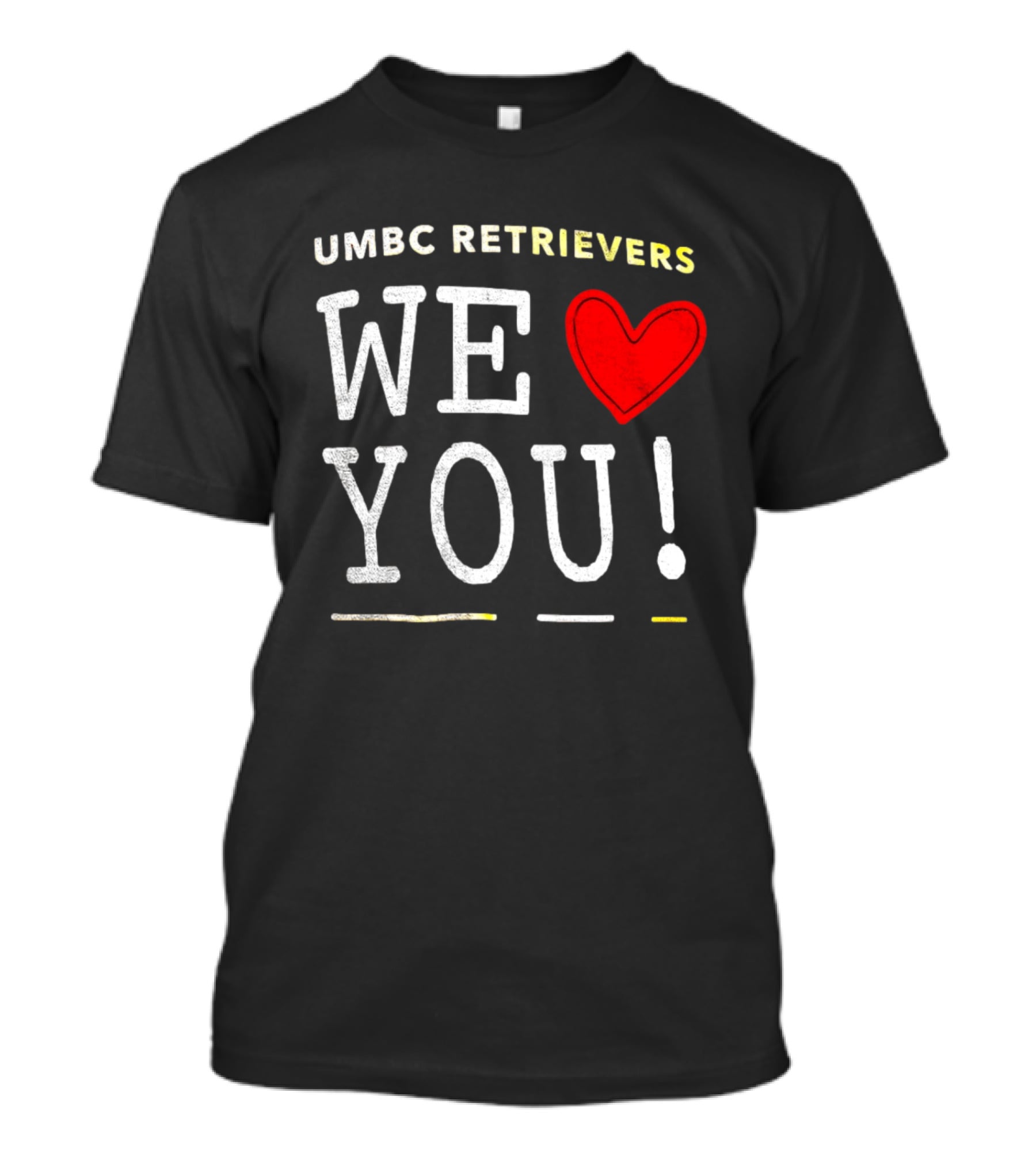 UMBC Retrievers We Heart You T-Shirt