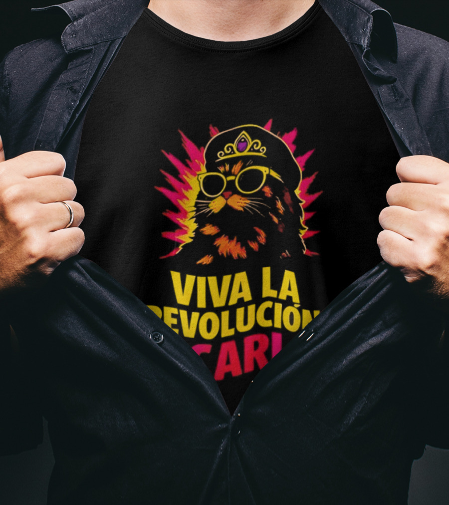 Viva La Revolucion Carl Dungeon Crawler Carl Cat Revolution T-Shirt