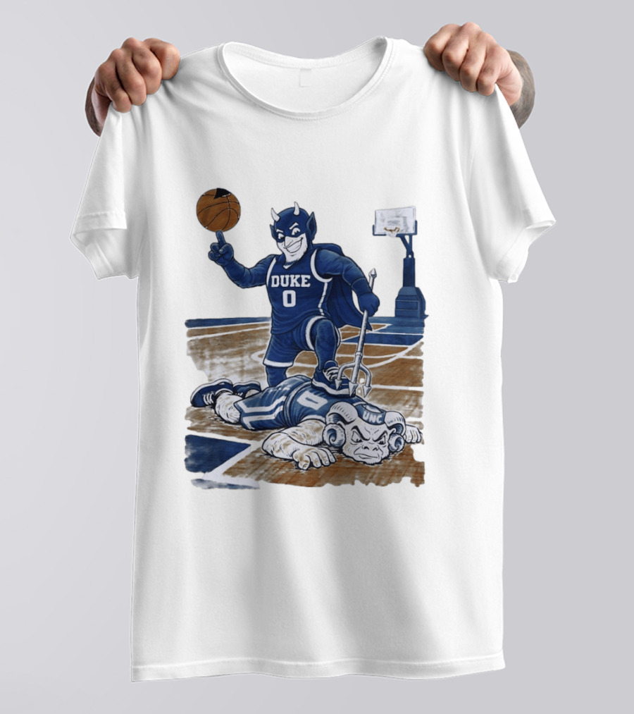 Duke Blue Devils Victory Over UNC Tar Heels Basketball Rivalry T-Shirt