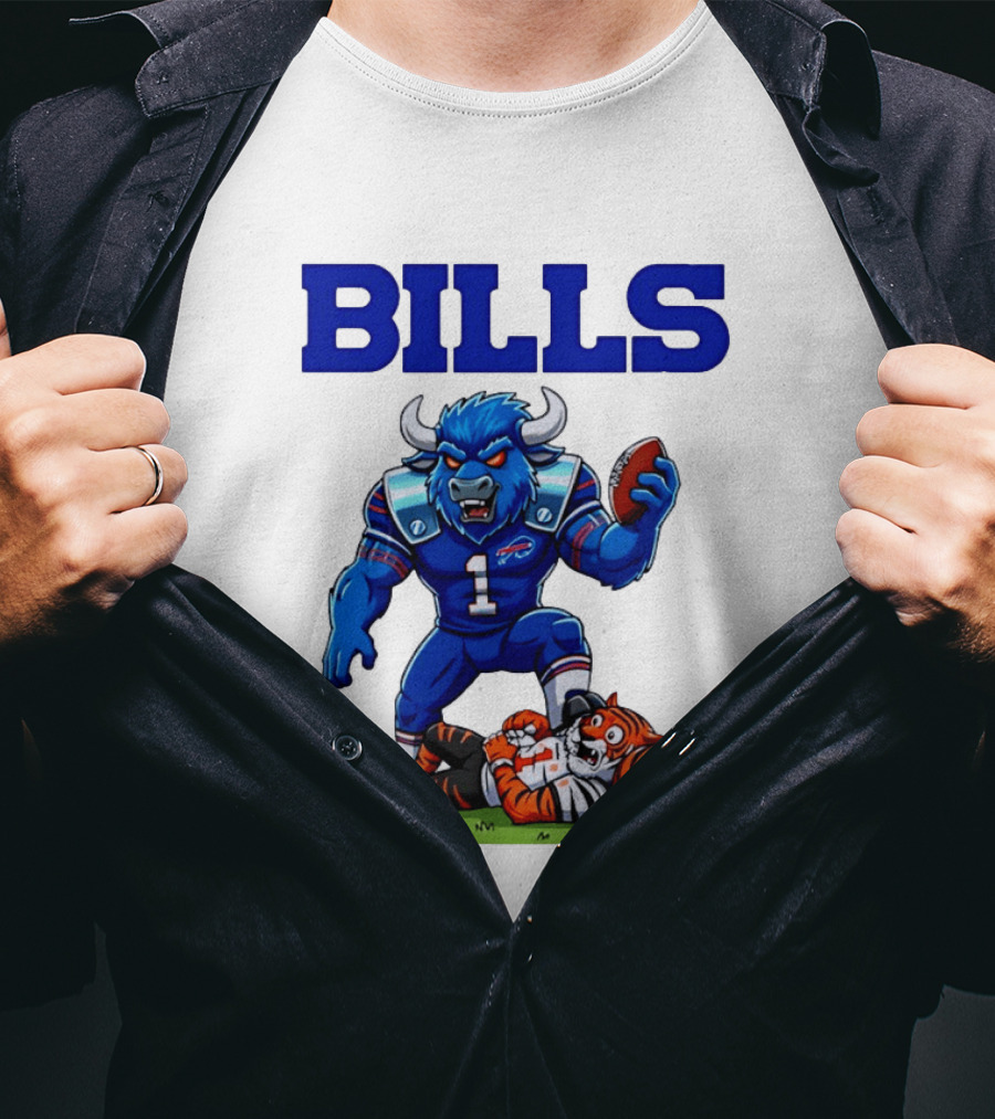 Buffalo Bills Dominating Victory Over Cincinnati Bengals Football Rivalry T-Shirt