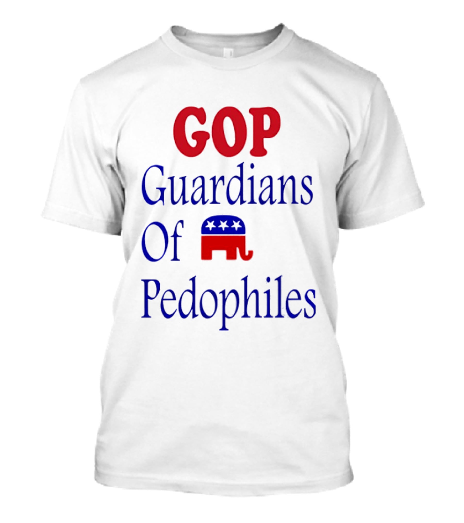 GOP Guardians Of Pedophiles Elephant Symbol Critique T-Shirt