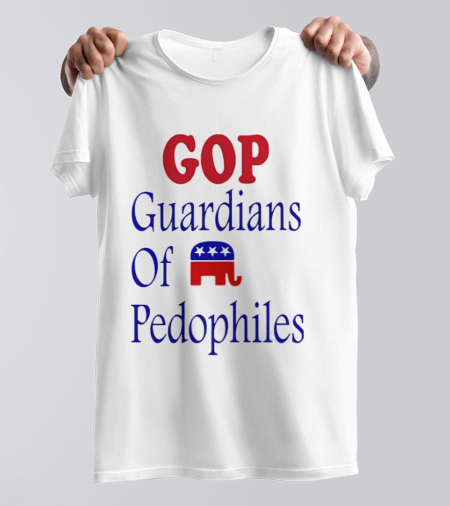 GOP Guardians Of Pedophiles Elephant Symbol Critique T-Shirt