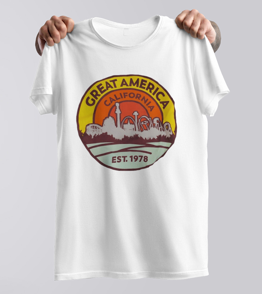 Great America California Est 1978 Roller Skyline T-Shirt