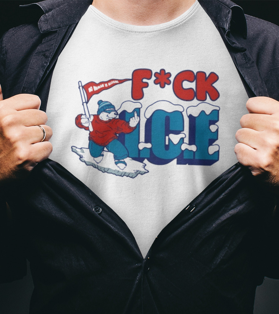 Chinga La Migra F*ck ICE No Human Is Illegal Abolish T-Shirt