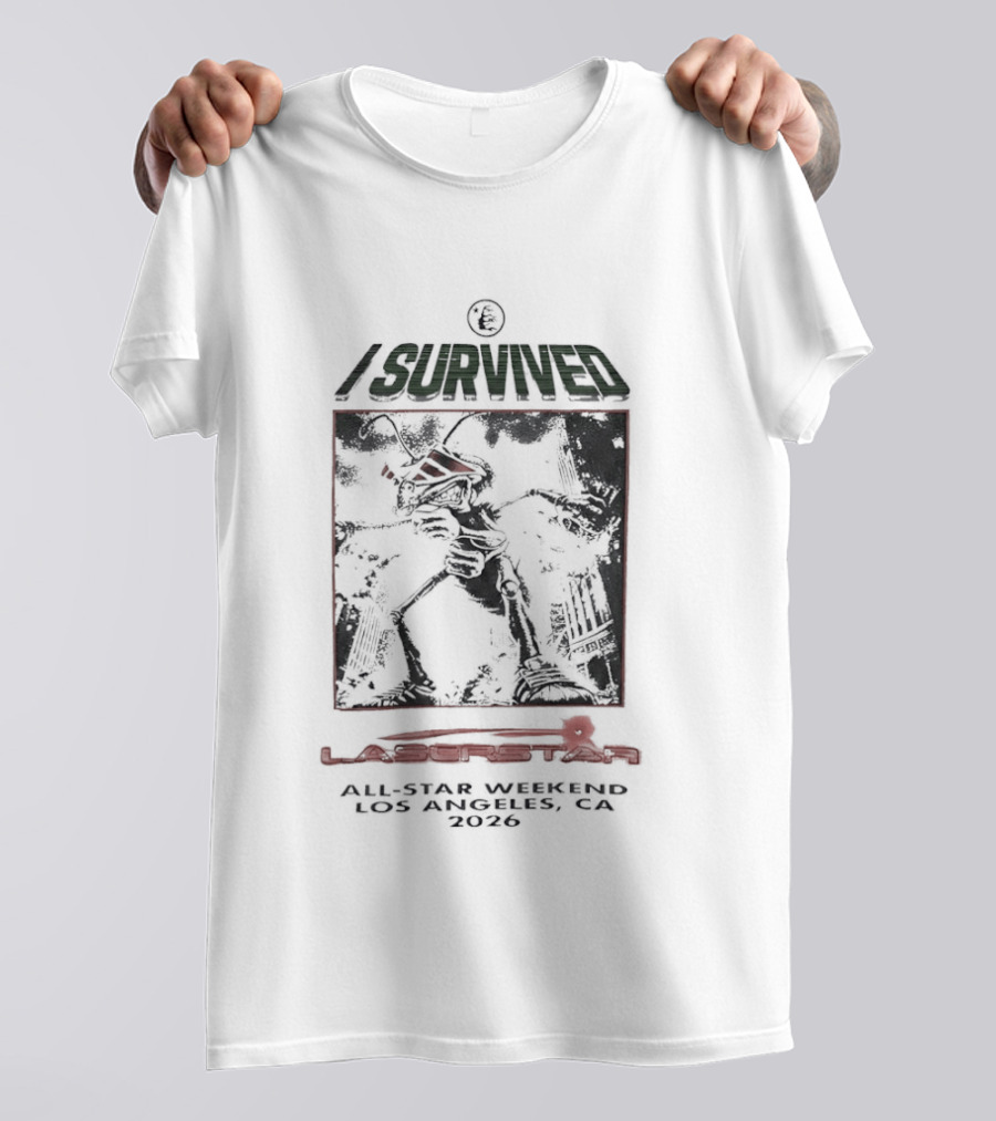 I Survived All Star Weekend Los Angeles CA 2026 Robot Warrior T-Shirt