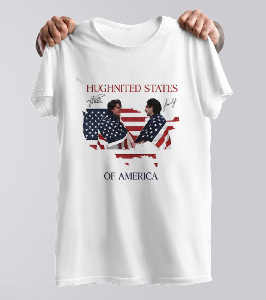 Hughnited States Of America Jack Hughes Quinn Hughes T-Shirt