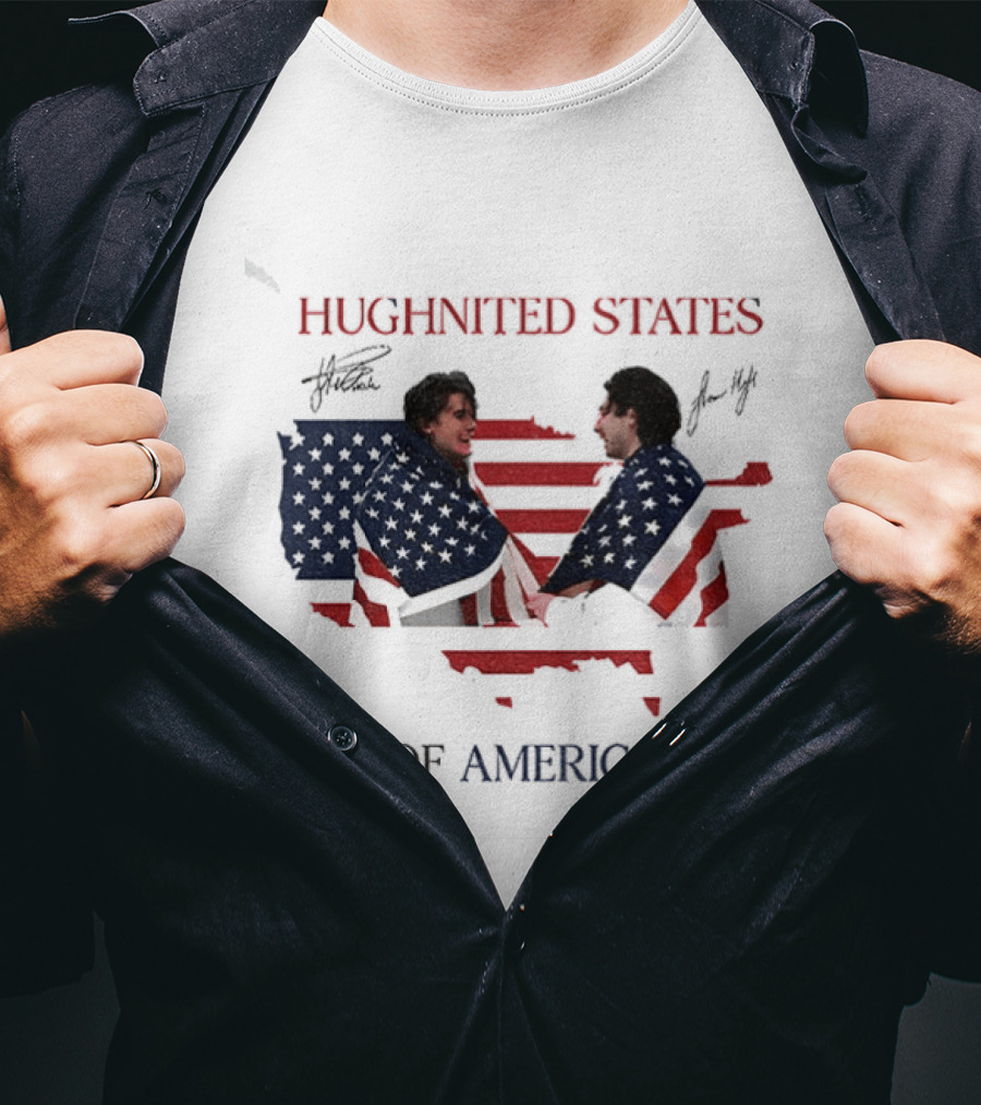 Hughnited States Of America Jack Hughes Quinn Hughes T-Shirt