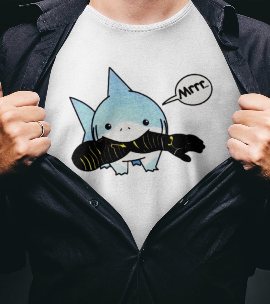 Jeff The Land Shark Mrrr Thunderbolts Eating Arm T-Shirt