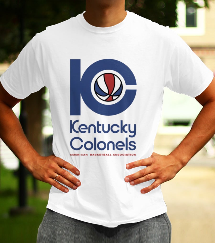 Kentucky Colonels 10 Colonel Army American Basketball Association Fan Collection T-Shirt