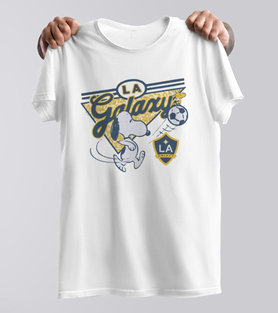 Peanuts Snoopy LA Galaxy Soccer Collaboration T-Shirt