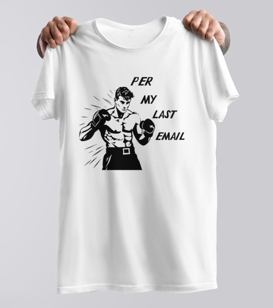 Boxer Illustration Per My Last Email T-Shirt