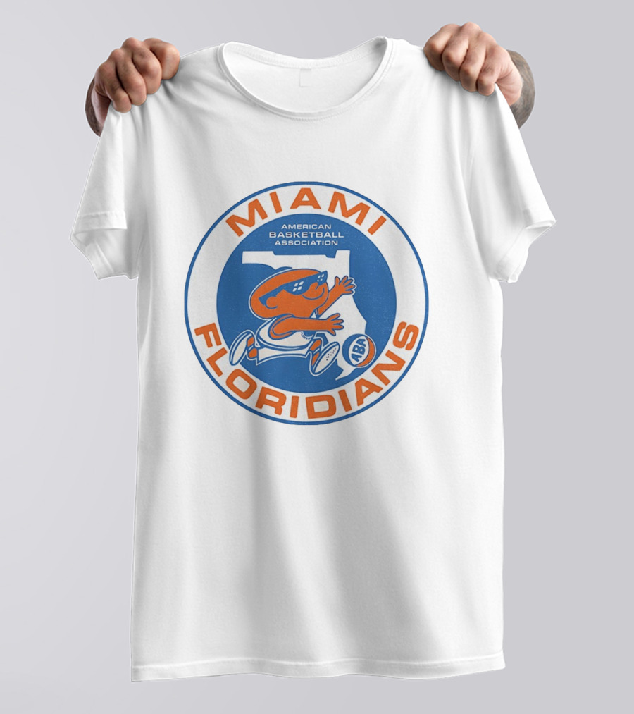 Miami Floridians American Basketball Association Vintage ABA T-Shirt