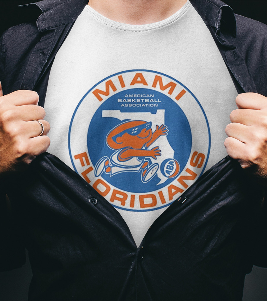 Miami Floridians American Basketball Association Vintage ABA T-Shirt