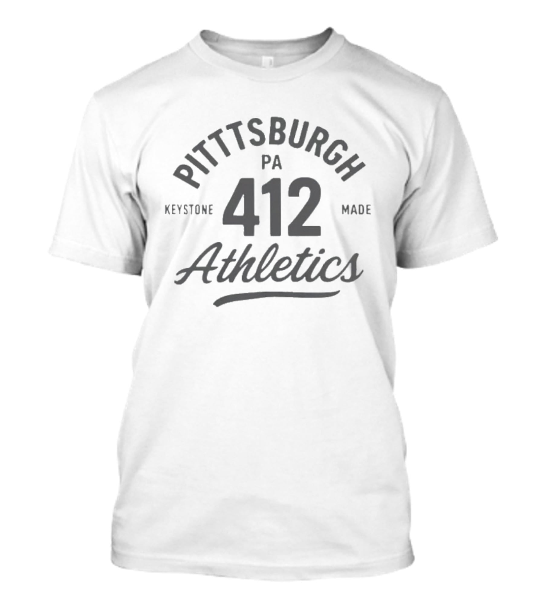 Pittsburgh PA Keystone Made Athletics 412 T-Shirt