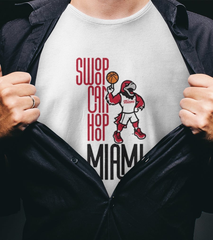 Swoop Can Hoop Miami RedHawks Basketball T-Shirt