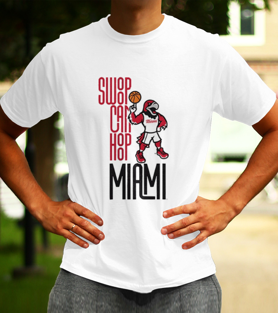 Swoop Can Hoop Miami RedHawks Basketball T-Shirt