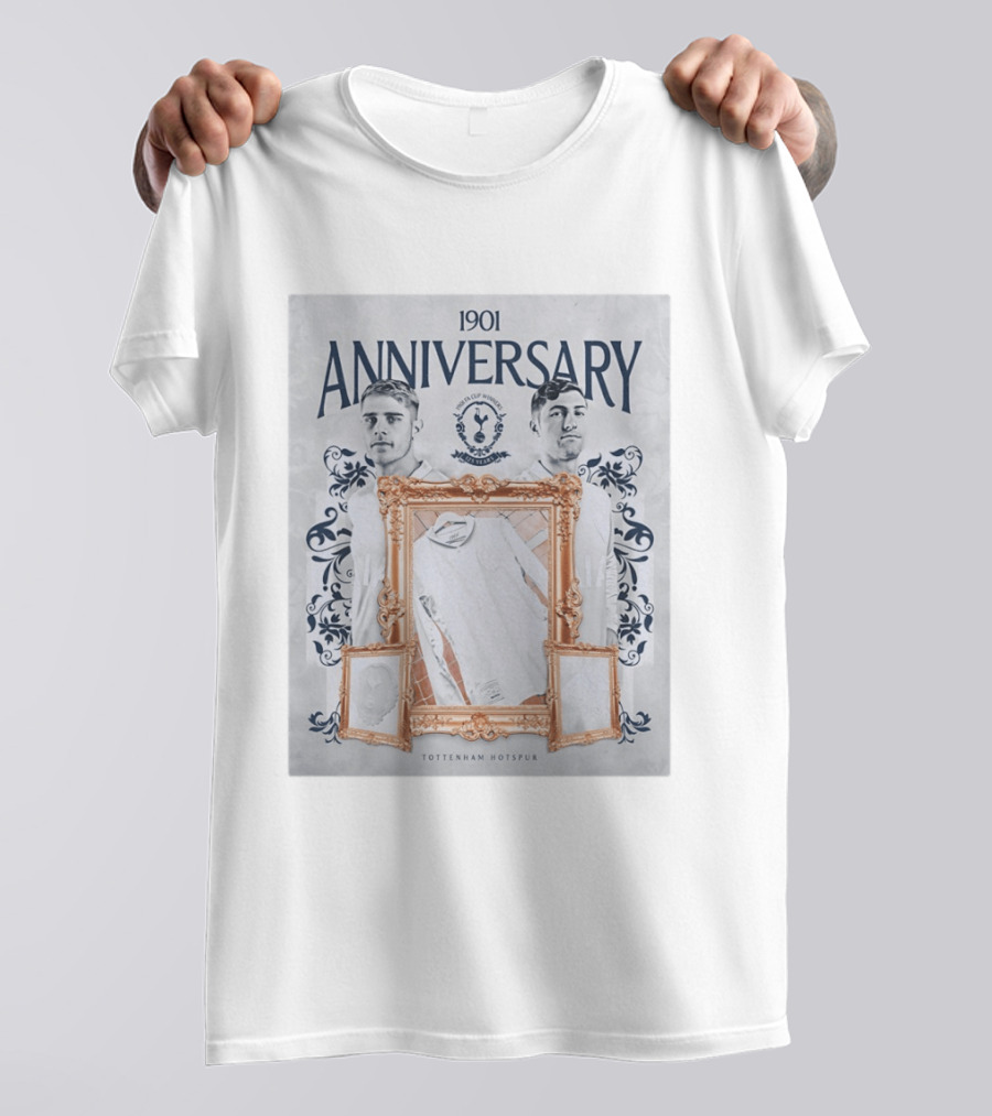 1901 Tottenham Hotspur FA Cup Winners Anniversary T-Shirt