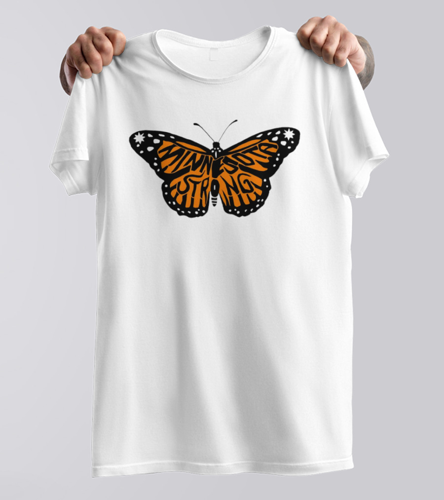 Minnesota Strong Monarch Butterfly Pride T-Shirt