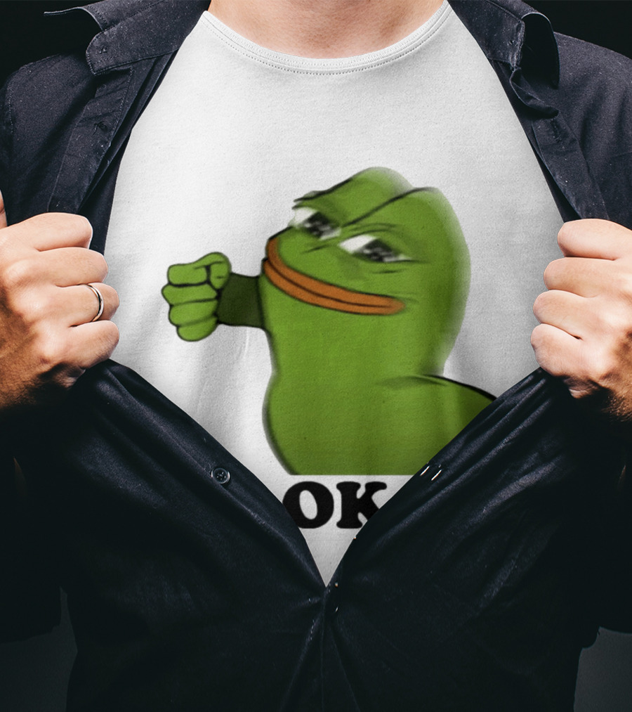 Okay Pepe Frog Punching Nazis Kid T-Shirt