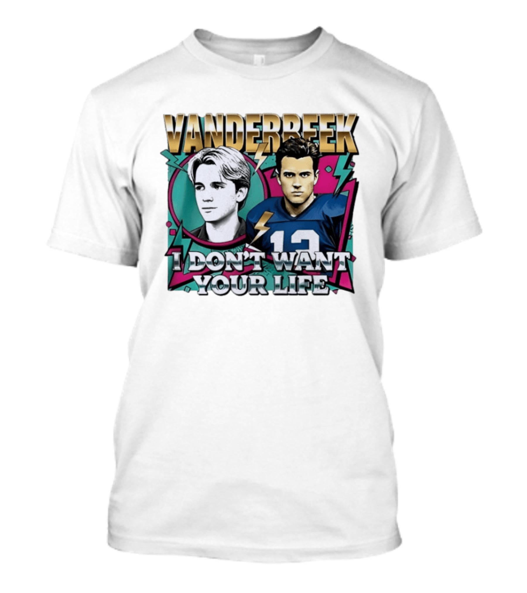 Vanderbeek I Don't Want Your Life 90s Football T-Shirt