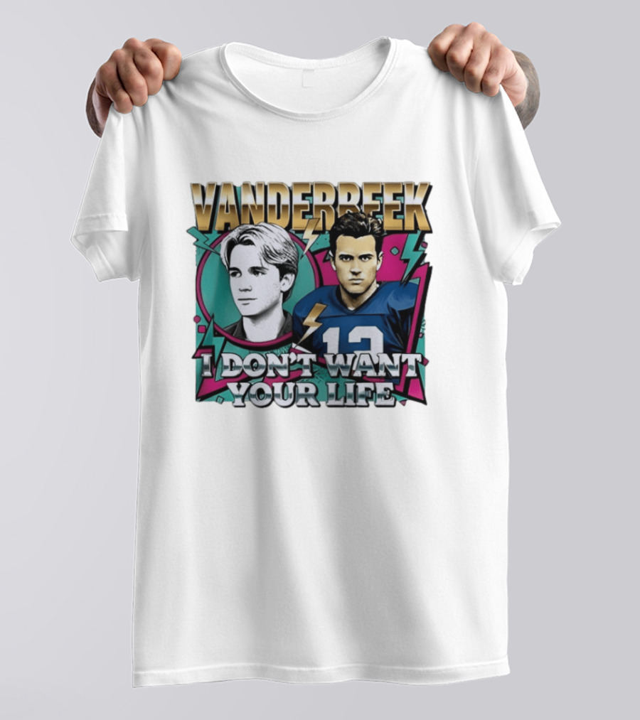Vanderbeek I Don't Want Your Life 90s Football T-Shirt