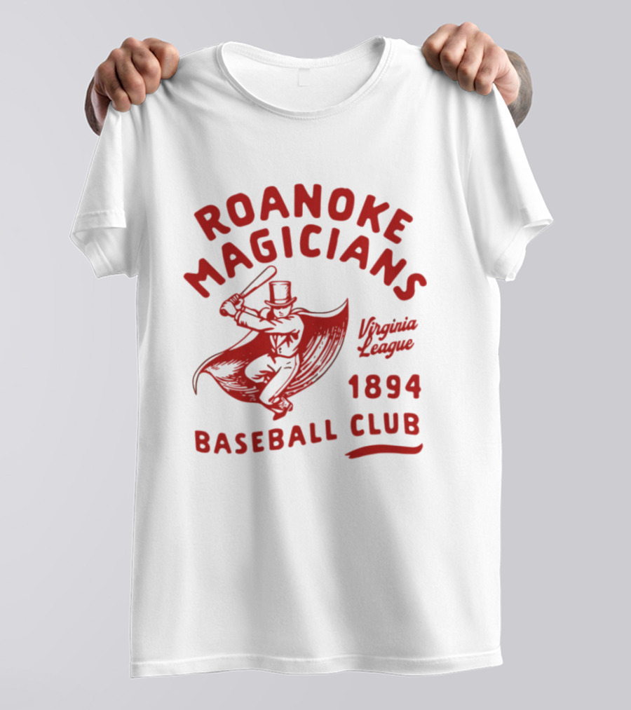 Roanoke Magicians Virginia League 1894 Baseball Club Defunct Teams T-Shirt