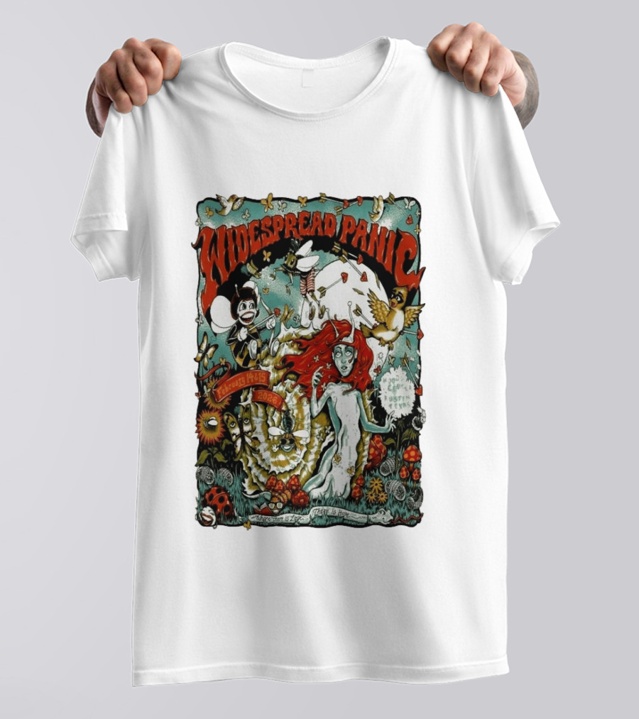 Widespread Panic Moody Center Austin TX February 14 15 2026 Psychedelic Concert Event T-Shirt