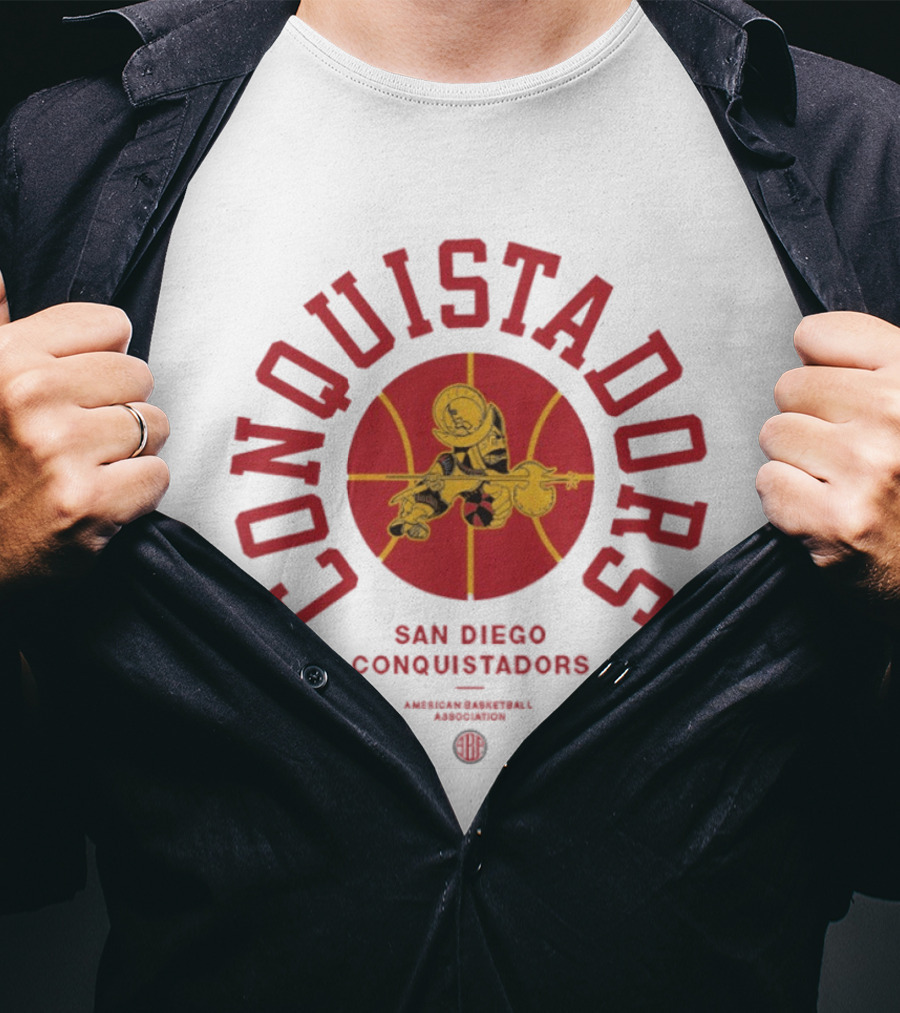 San Diego Conquistadors Throwback American Basketball Association T-Shirt