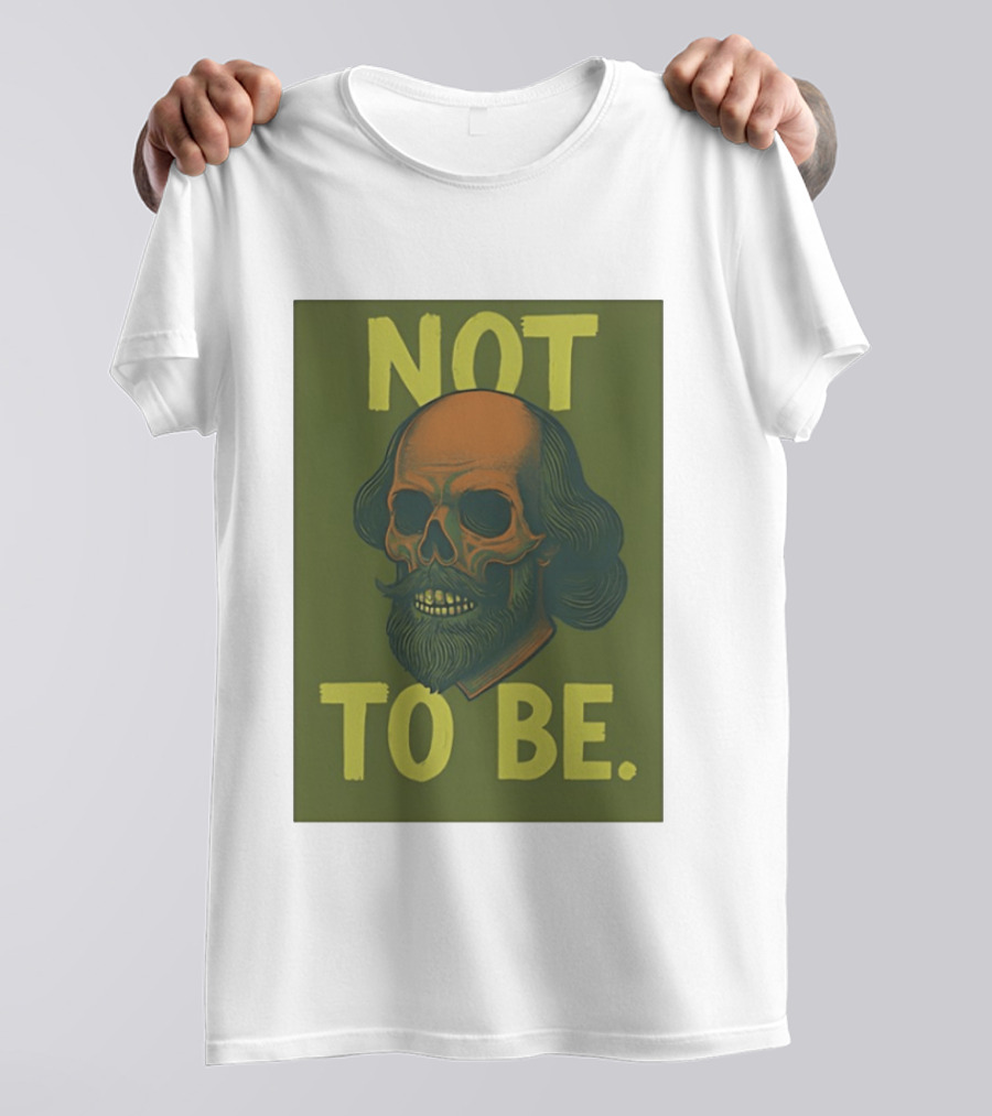 Skull Shakespeare Not To Be Hamlet Mashup T-Shirt