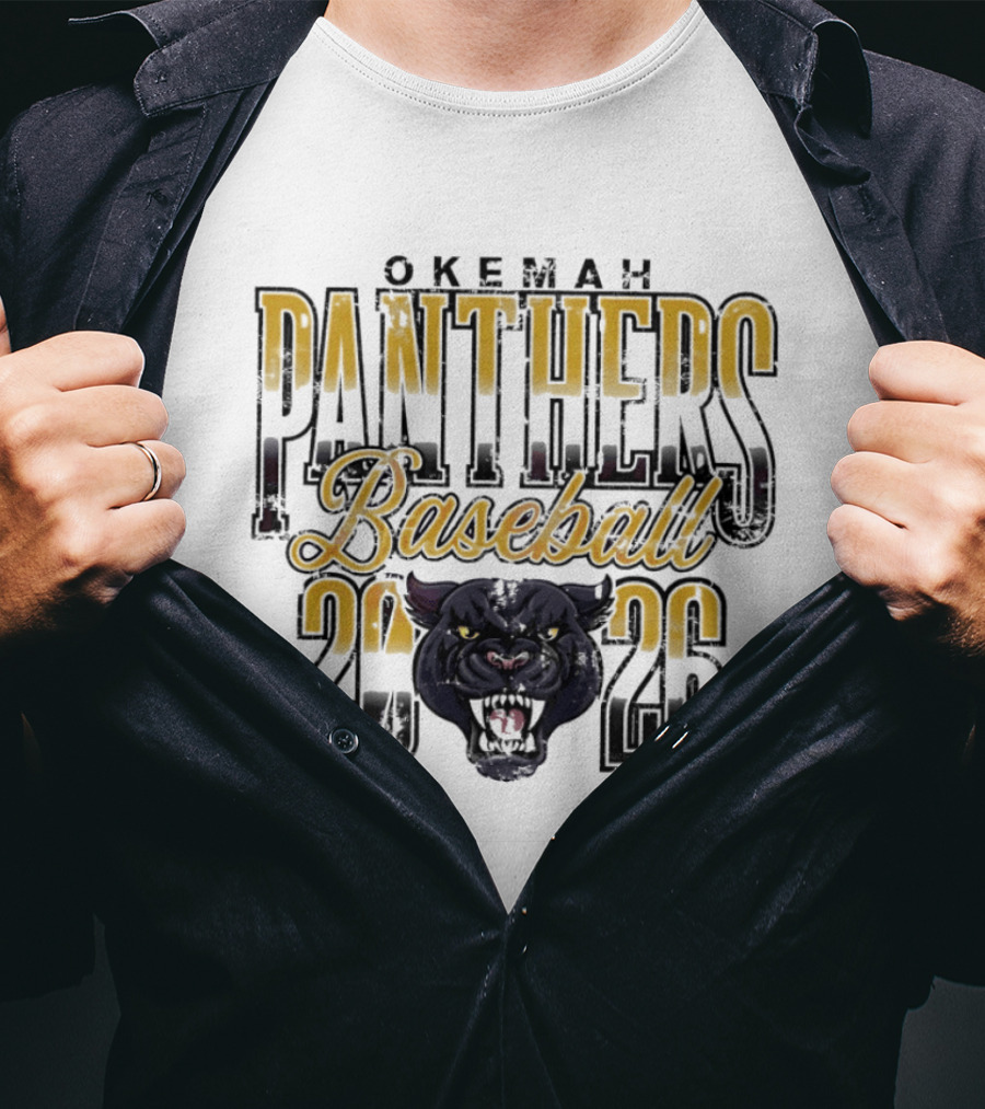 Okemah Panthers Baseball 2026 Vintage Team Spirit T-Shirt