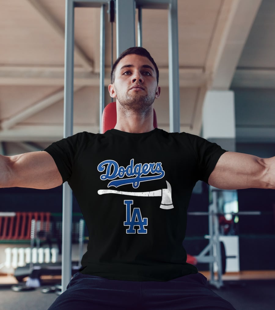 Dodgers Firefighter Axe LA Dodgers T-Shirt