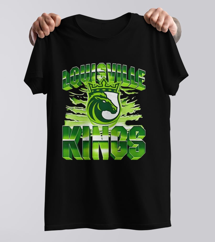 Louisville Kings Green Shield Horse T-Shirt