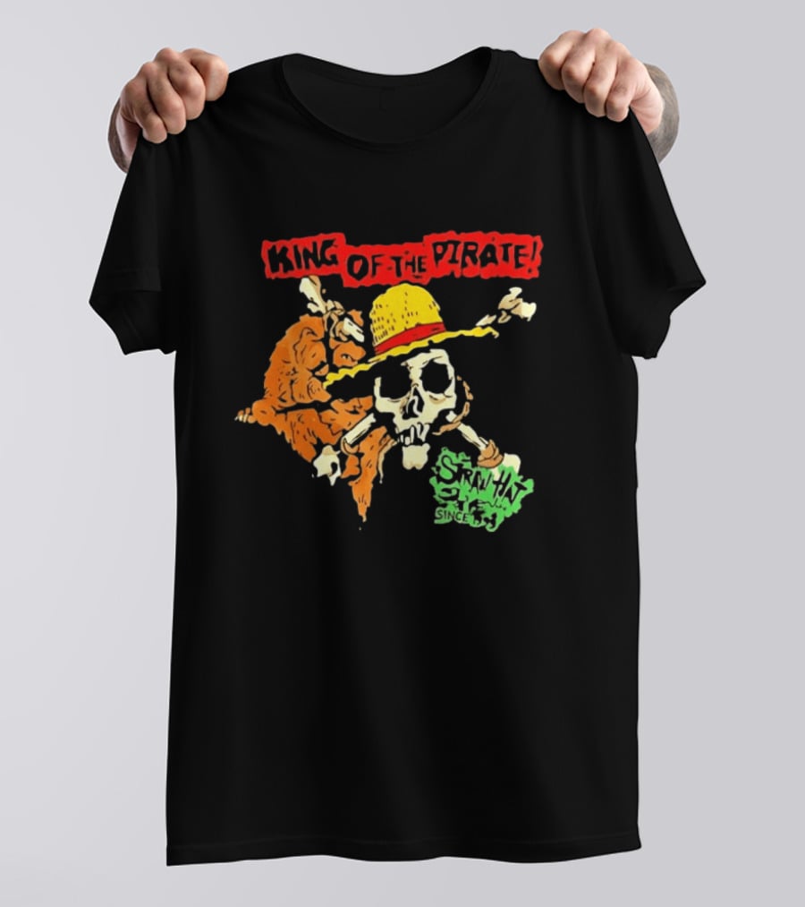 King Of The Pirate Skull And Straw Hat Since 1987 T-Shirt