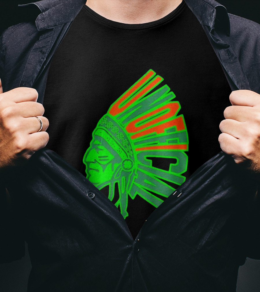 Illinois Fighting Illini Unofficial St. Patrick's Day Chief Illiniwek T-Shirt