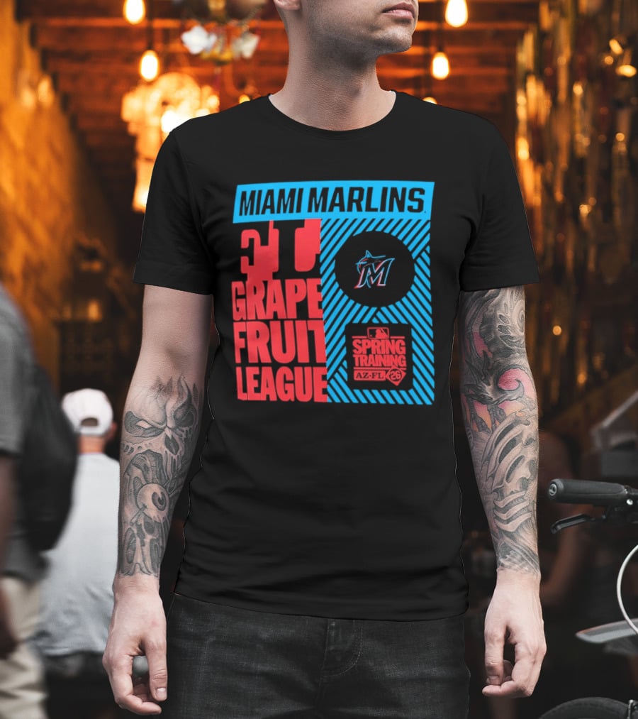 Miami Marlins 2026 Spring Training Grapefruit League 34 T-Shirt